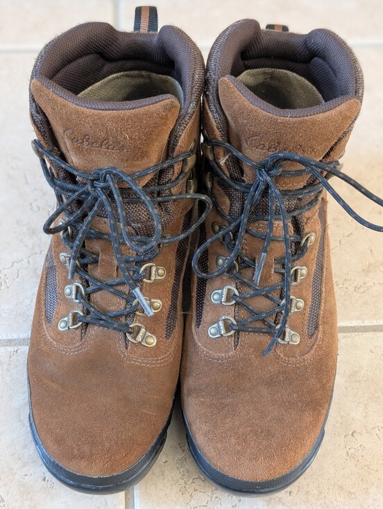 Cabela\'s Men\'s Waterproof Hiking Boots Dry Plus Brown Suede Size 10.5 EE Wide main image 5